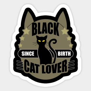 Black Cat Lover Sticker